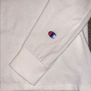 Champion Shirts - White Champion Long Sleeve LS SMALL Champion Shirts - White Champion Long Sleeve LS SMALL